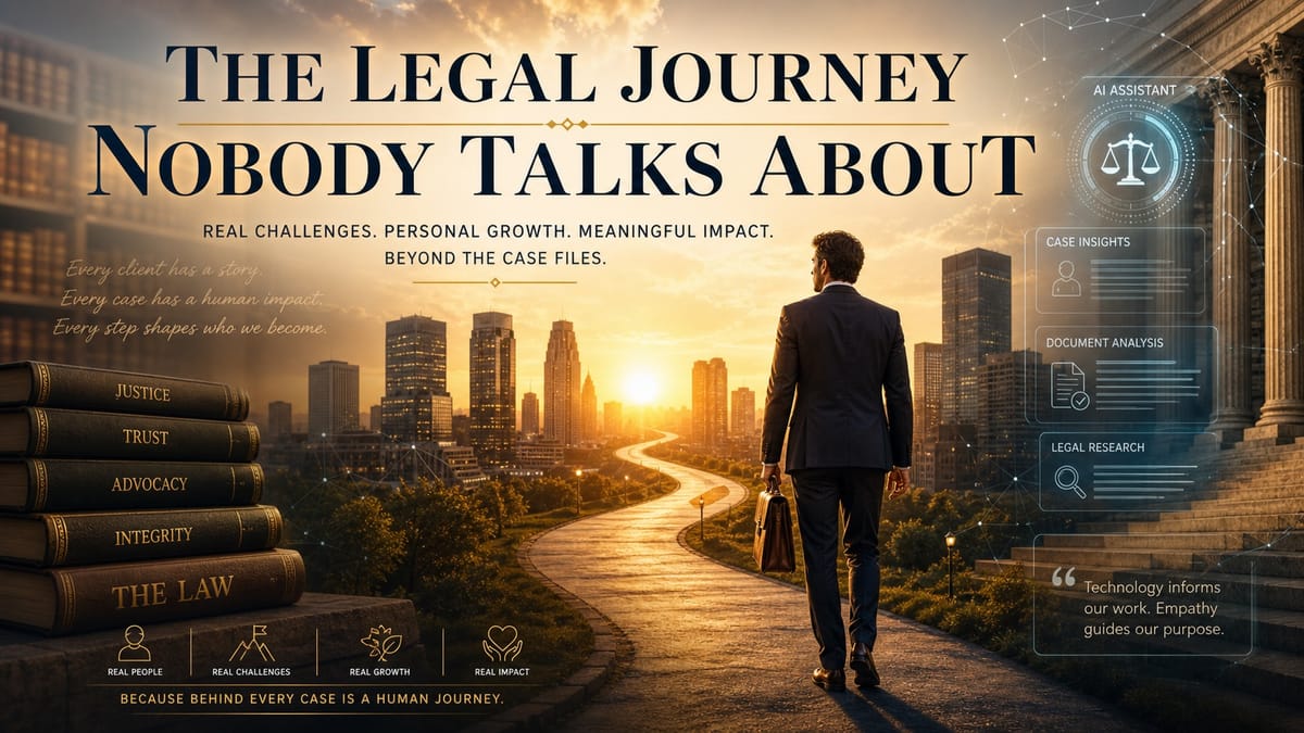 The Legal Journey Nobody Talks About