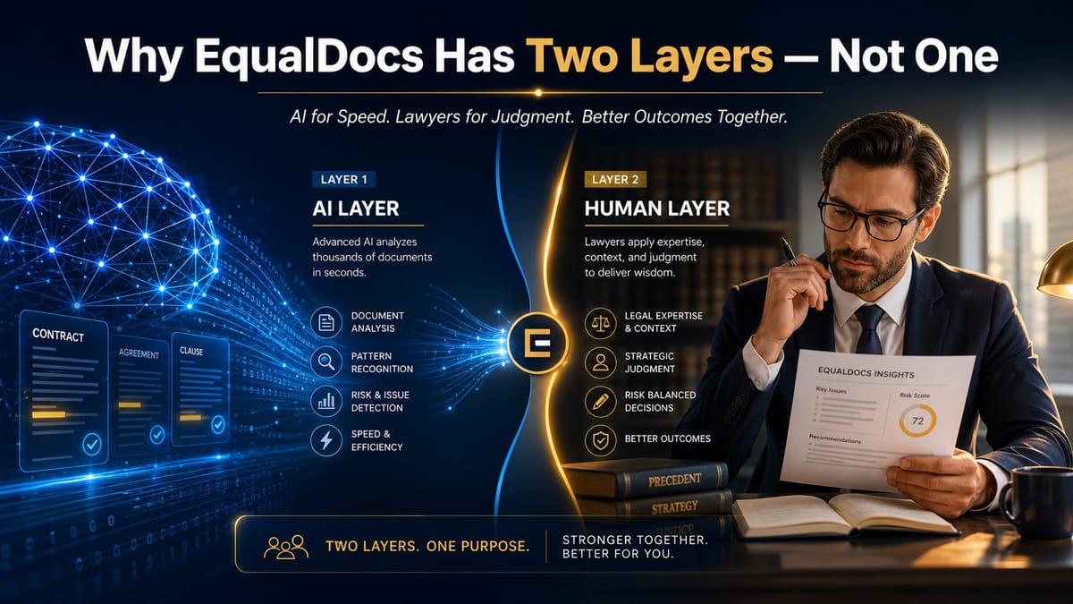 Why EqualDocs Has Two Layers — Not One