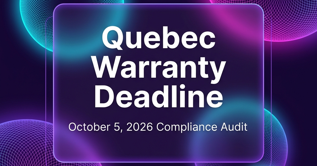 October 5, 2026 Isn’t Far Away: Is Your Store Actually Ready for Quebec’s New Warranty Rule?
