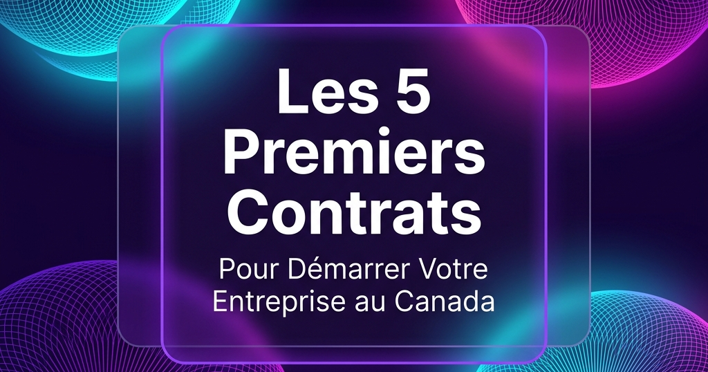 Les 5 premiers contrats dont toute nouvelle entreprise canadienne a réellement besoin (2026)
