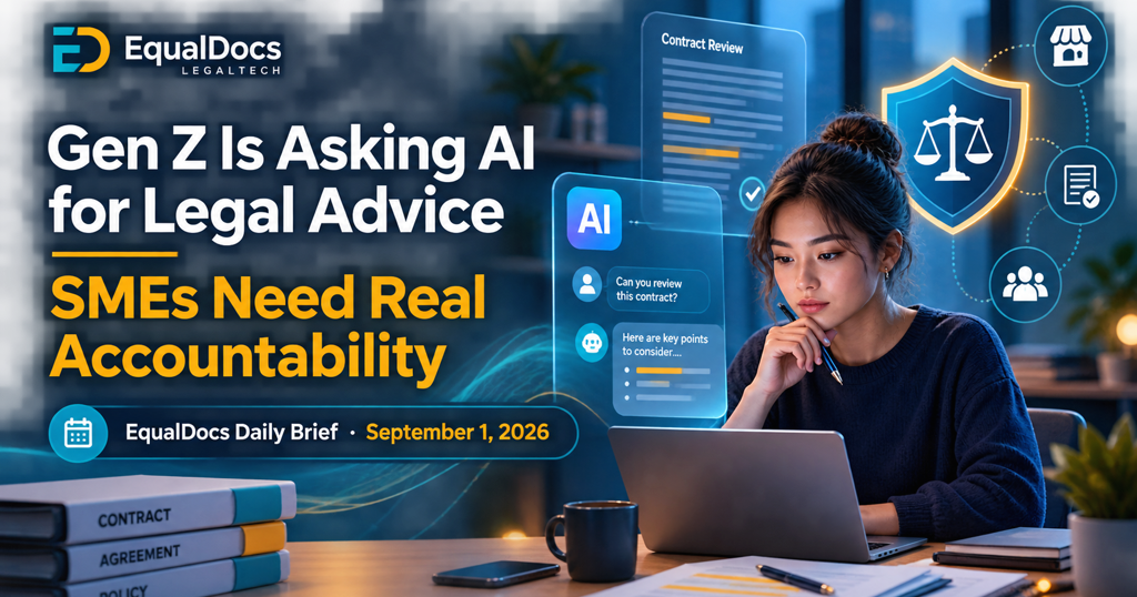 Gen Z Is Asking AI for Legal Advice. Here Is Why SMEs Need Real Accountability.