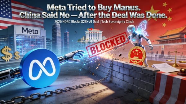 Meta Tried to Buy Manus. China Said No — After the Deal Was Done.